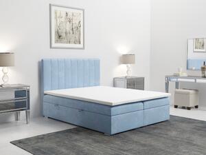 Kontinentální postel 140 cm Ranaly (modrá) (s úložným prostorem). 1020353
