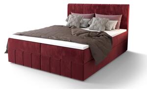 Boxspringová postel MADLEN - 180x200, červená