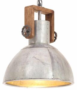 Industriální závěsné svítidlo 25 W stříbrné kulaté 30 cm E27 320530