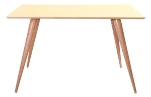 Obdélníkový stůl PLANET 124x78x75cm - žlutý