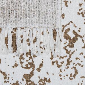 Bavlněná deka 130 x 180 cm hnědá/ béžová PAZARYERI