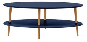 Nízký konferenční stolek OVO šířka 110 x hloubka 70 cm - námořnická modř