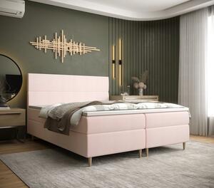 Kontinentální manželská postel ANGELES - 160x200, růžová