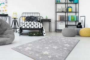 Lalee Dětský kusový koberec Amigo 329 Silver Rozměr koberce: 80 x 150 cm
