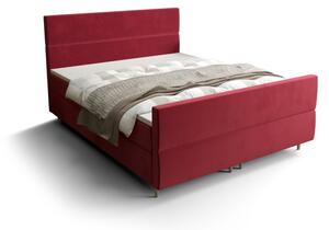 Kontinentální manželská postel ANGELES PLUS - 140x200, červená