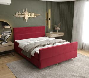 Kontinentální manželská postel ANGELES PLUS - 160x200, červená