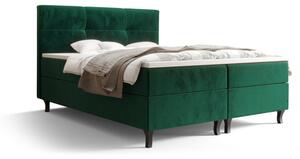 Americká postel s vysokým čelem DORINA - 140x200, zelená