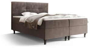 Americká postel s vysokým čelem DORINA - 160x200, tmavě hnědá