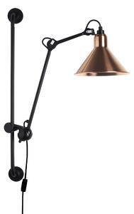 DCW éditions Lampe Gras N°210 E14 nástěnné svítidlo s vypínačem Surová měďKužel
