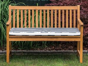 Zahradní lavice 120 cm s polštářem modrým VIVARA