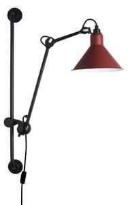 DCW éditions Lampe Gras N°210 E14 nástěnné svítidlo s vypínačem ČervenáKužel