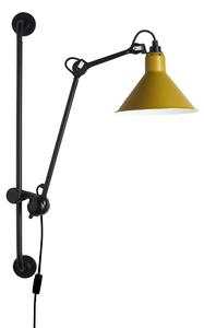 DCW éditions Lampe Gras N°210 E14 nástěnné svítidlo s vypínačem ŽlutáKužel