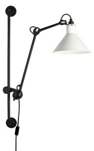 DCW éditions Lampe Gras N°210 E14 nástěnné svítidlo s vypínačem BíláKužel