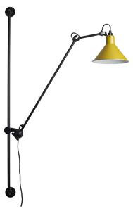 DCW éditions Lampe Gras N°214 E14 posuvné nástěnné svítidlo ŽlutáKužel