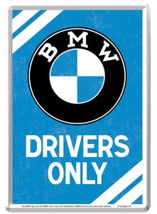 Plechová pohlednice - BMW Drivers Only
