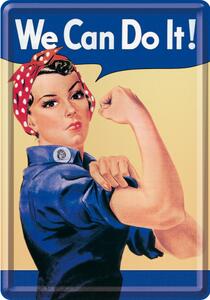 Plechová pohlednice - We Can Do It!