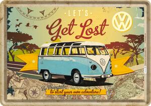 Plechová pohlednice - VW Let's Get Lost