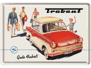 Plechová pohlednice - Trabant (1)