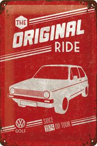 Plechová cedule - VW The Original Ride (Červená)