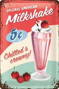 Plechová cedule - Milkshake