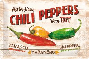 Plechová cedule – Chili Peppers