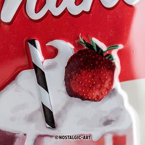 Plechová cedule - Milkshake