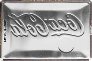 Plechová cedule - Coca-Cola (Žluté logo)