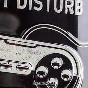 Plechová cedule: Warning Do Not Disturb - 30x20 cm