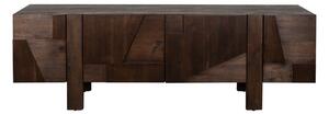 TV stolek z masivního dřeva v tmavě přírodní barvě 188x60x45 cm Bruneau – Dutchbone