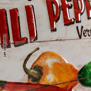 Plechová cedule – Chili Peppers
