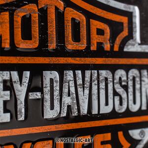 Plechová cedule: Harley-Davidson Parking Only - 30x20 cm