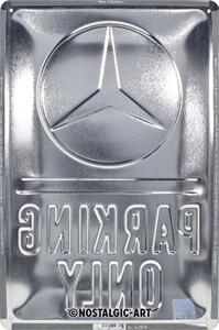 Plechová cedule: Mercedes-Benz Parking Only - 30x20 cm