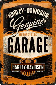 Plechová cedule: Harley-Davidson (Garage) - 30x20 cm