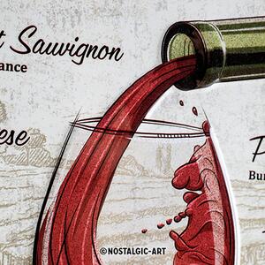 Plechová cedule: World of Wine - 30x20 cm