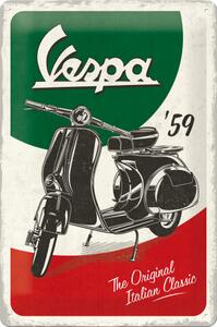 Plechová cedule: Vespa The Italian Classic - 30x20 cm