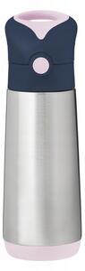 B.box Láhev Na Pití Indigo Rose 500 ml s brčkem