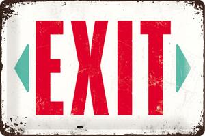 Plechová cedule - Exit