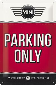 Plechová cedule – Mini Cooper Parking Only