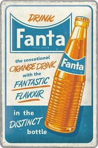 Plechová cedule: Fanta Retro - 20x30 cm