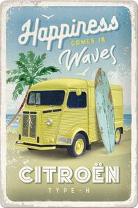 Plechová cedule: Citroën Type H (Happiness Comes In Waves) - 20x30 cm