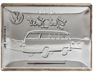 Plechová cedule: VW Let's Get Lost - 30x40 cm
