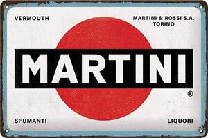 Plechová cedule: Martini (Logo White) - 30x20 cm