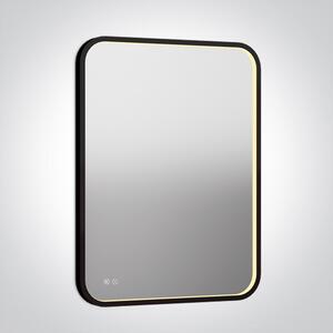 ONE-light Zrcadlo s osvětlením a odmlžením, stmívatelné, čtvercové, 20W, černé, 3000-6500K