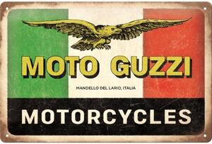 Plechová cedule: Moto Guzzi - Motorcycles Italia - 30x20 cm
