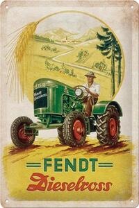 Plechová cedule: Fendt Dieselross - 20x30 cm