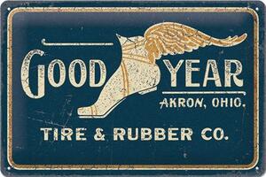 Plechová cedule: Goodyear 1901 - 30x20 cm