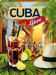 Plechová cedule: Cuba Libre - 40x30 cm