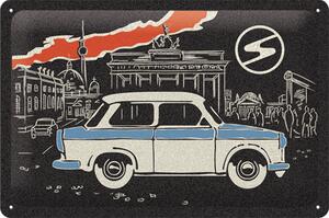 Plechová cedule: Trabant (Berlin Black) - 30x20 cm