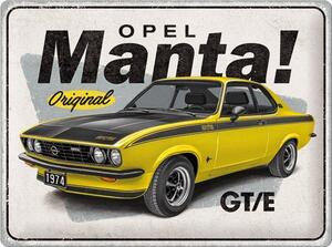 Plechová cedule: Opel Manta GT/E - 40x30 cm