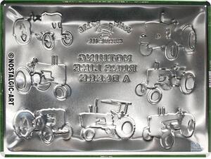 Plechová cedule: John Deere (Model Chart) - 40x30 cm